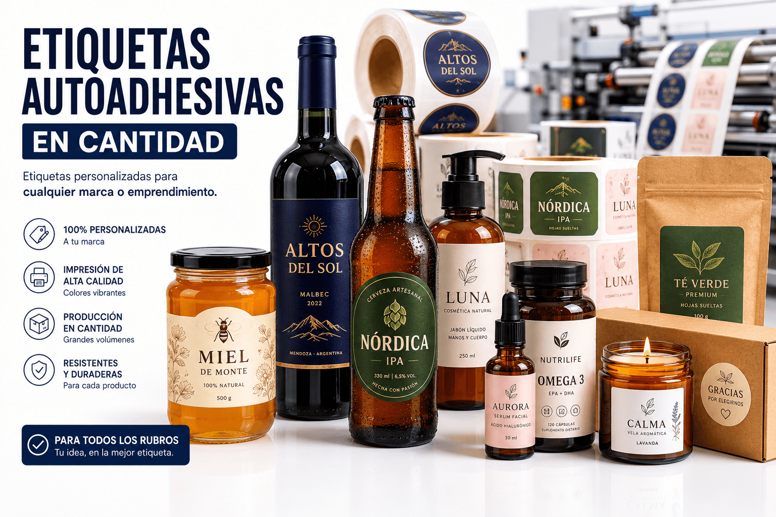 Etiquetas Autoadhesivas a Medida